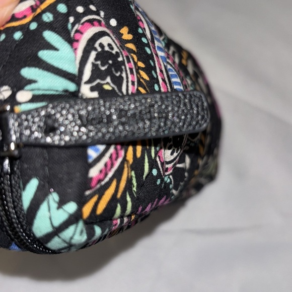 Vera Bradley  BANDANA SWIRL Small Zip Cosmetic Makeup Brush Bag Travel Case - Picture 5 of 8